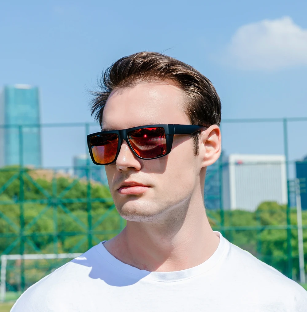 square sports new arrival blenders Z87 safety eye protection oversize polarized sunglasses