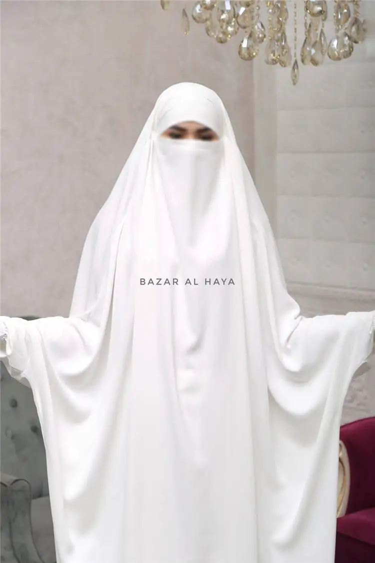 Islamic Prayer Ethnic Clothing Traditional Long Hijab Two Piece Niqab Sets Jilbab With Skirts Abaya Muslim Telekung Ramadan