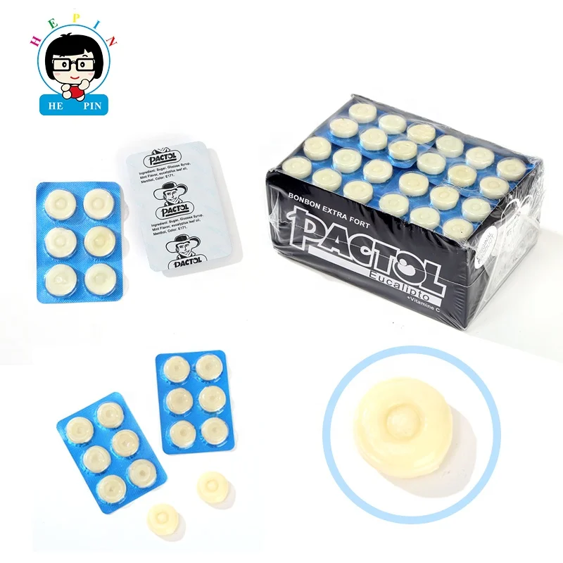 2.5g Pactol Candy Strong Peppermint Flavor Hard by Card Packaging