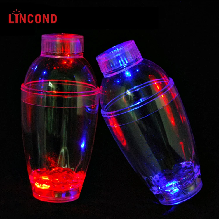 OEM Custom Logo LED Flashing Cocktail Shaker Advertising
