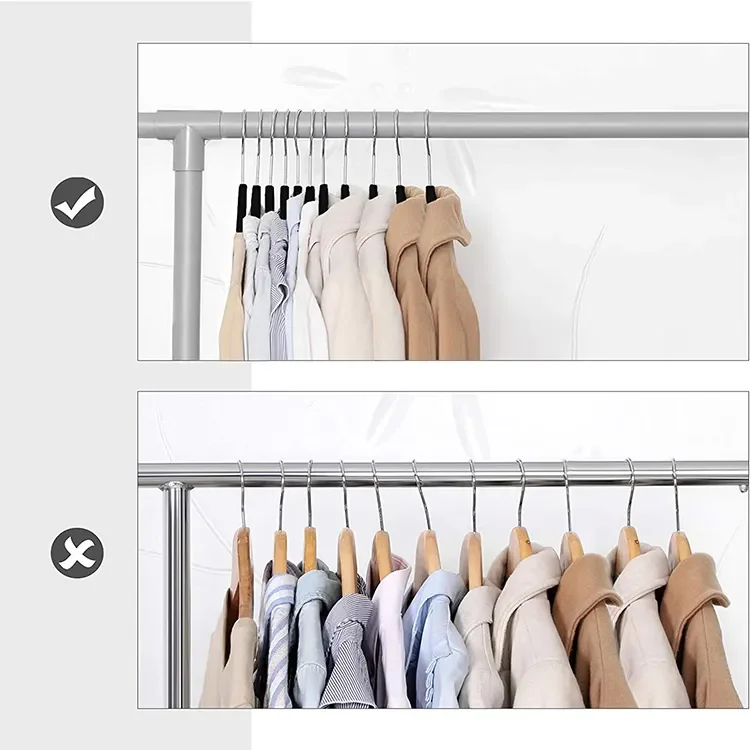 Velvet Pants Coat Hangers Luxury Black Velvet Felt Non Slip Clothes Classic Hangers Ultra Slim Saving Space