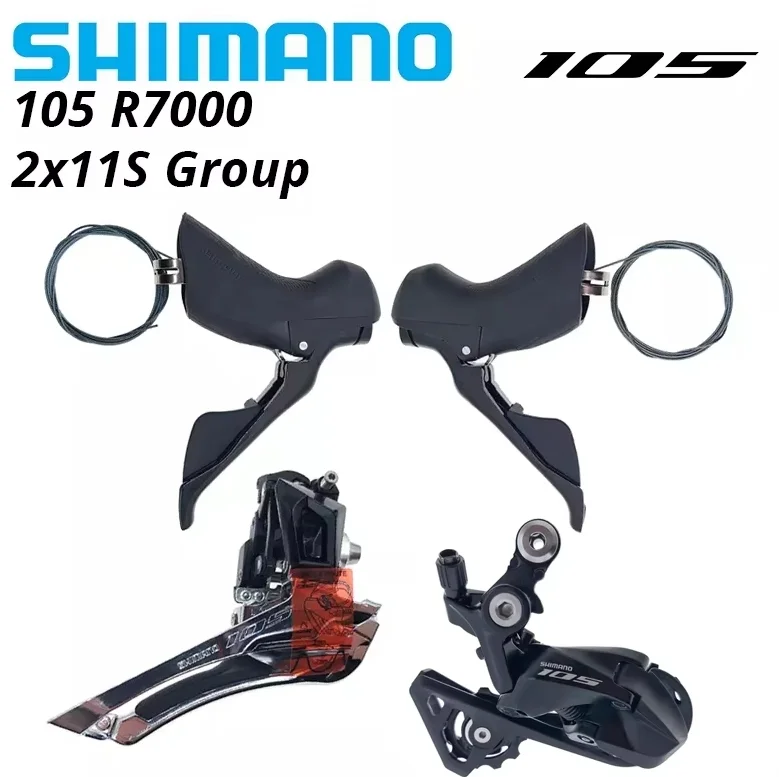 SHIMANO 105 R7000 11s Group 2*11s ST SHIFT LEVER Right Left Pair 11v RD R7000 SS REAR DERAILLEUR FD R7000 Front Derailleur Group