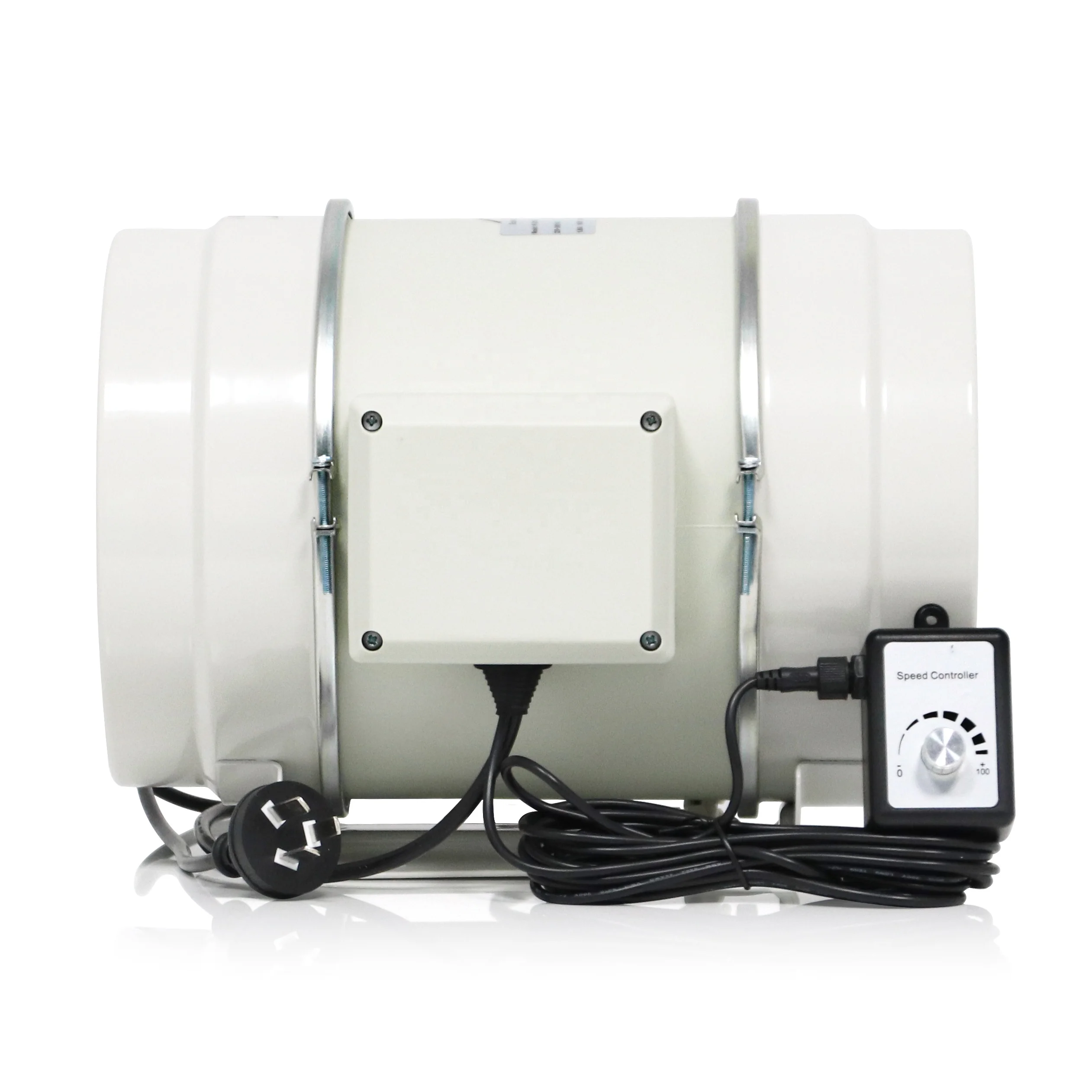 Hon&Guan fan factory Mixed-flow Inline Duct fan with speed controller silent ventilation extractor HAVC