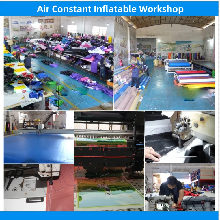Logo Printing Exhibition Inflatable Tent 4MX4M pvc Color PVC Tarpaulin Inflatable Camping Tent orange