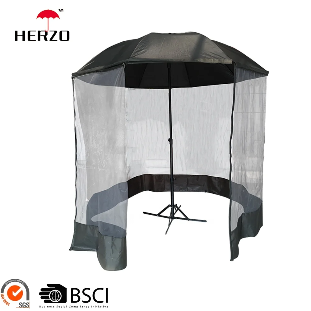 
Herzo Tent Sombrillas Hiking Camping Solar Energy Outdoor Fishing Umbrella For Beach and Sports 