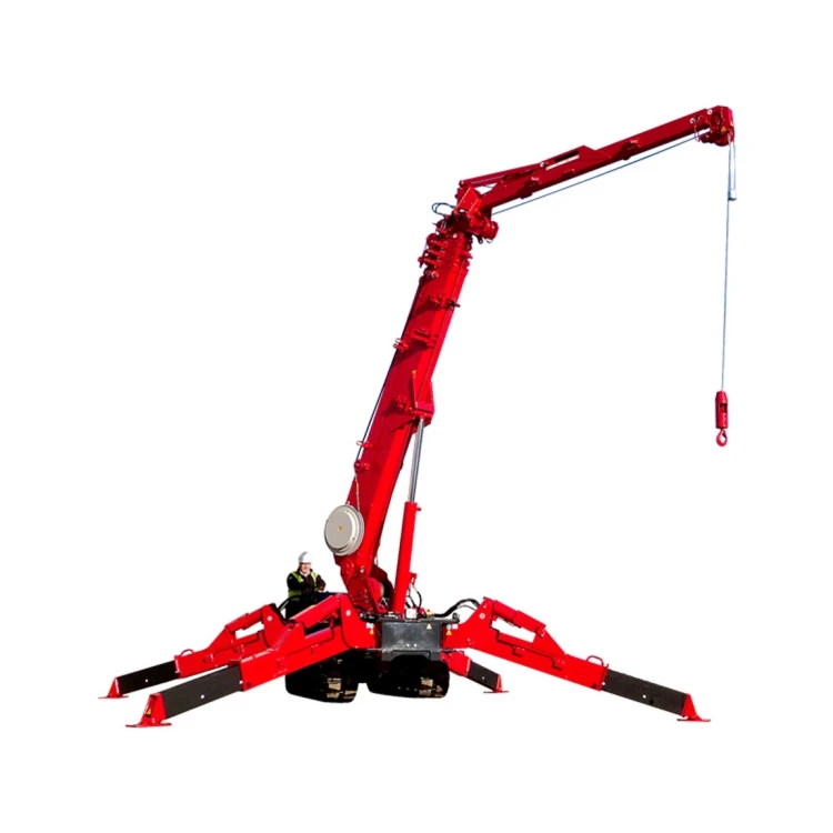 1 Ton 5 Ton 8 Ton crane ton spider 3 ton Telescopic Boom Mini Crawler Mobile Crane mini crawler crane
