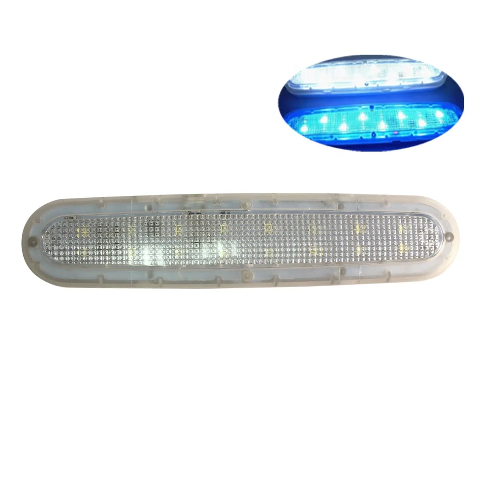 stickable multi-function blue/white led lighting stickers ABS car accessories