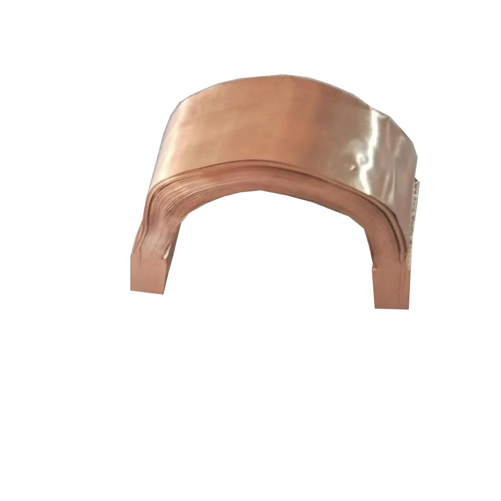 0.1mm flexible copper busbar customized copper foil bus bar