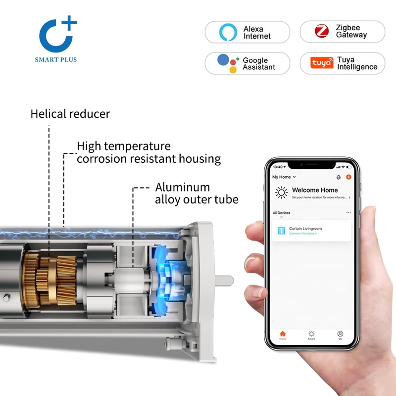 Manufacturers Sell High-Quality Remote Control Ceiling Mounting Curtain Track Motors