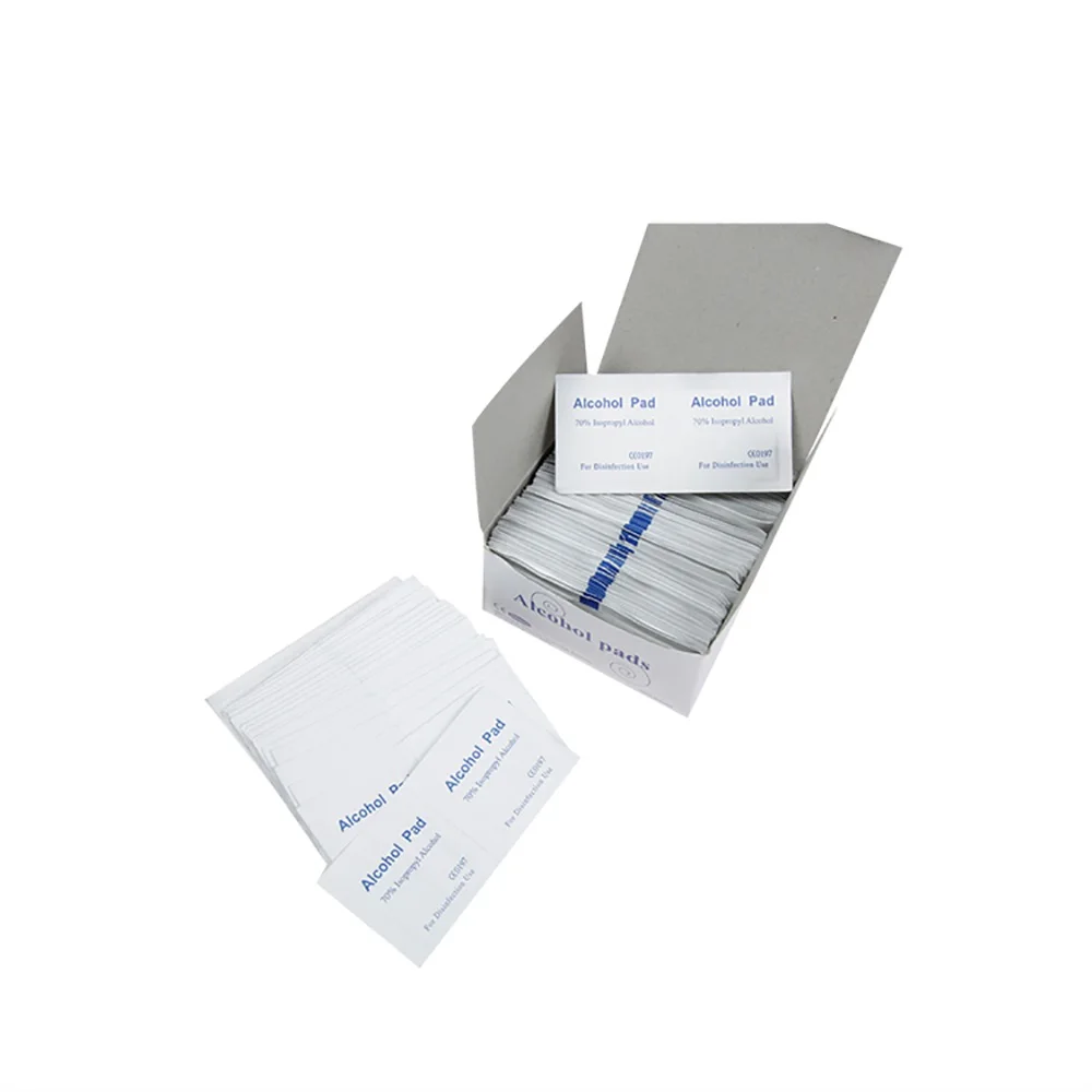 Manufacturers Alcohol Pad Prep Cotton Cleaning Sterilization Swab 70% Isopropyl Medical Disposable Sterile For Disinfection Use