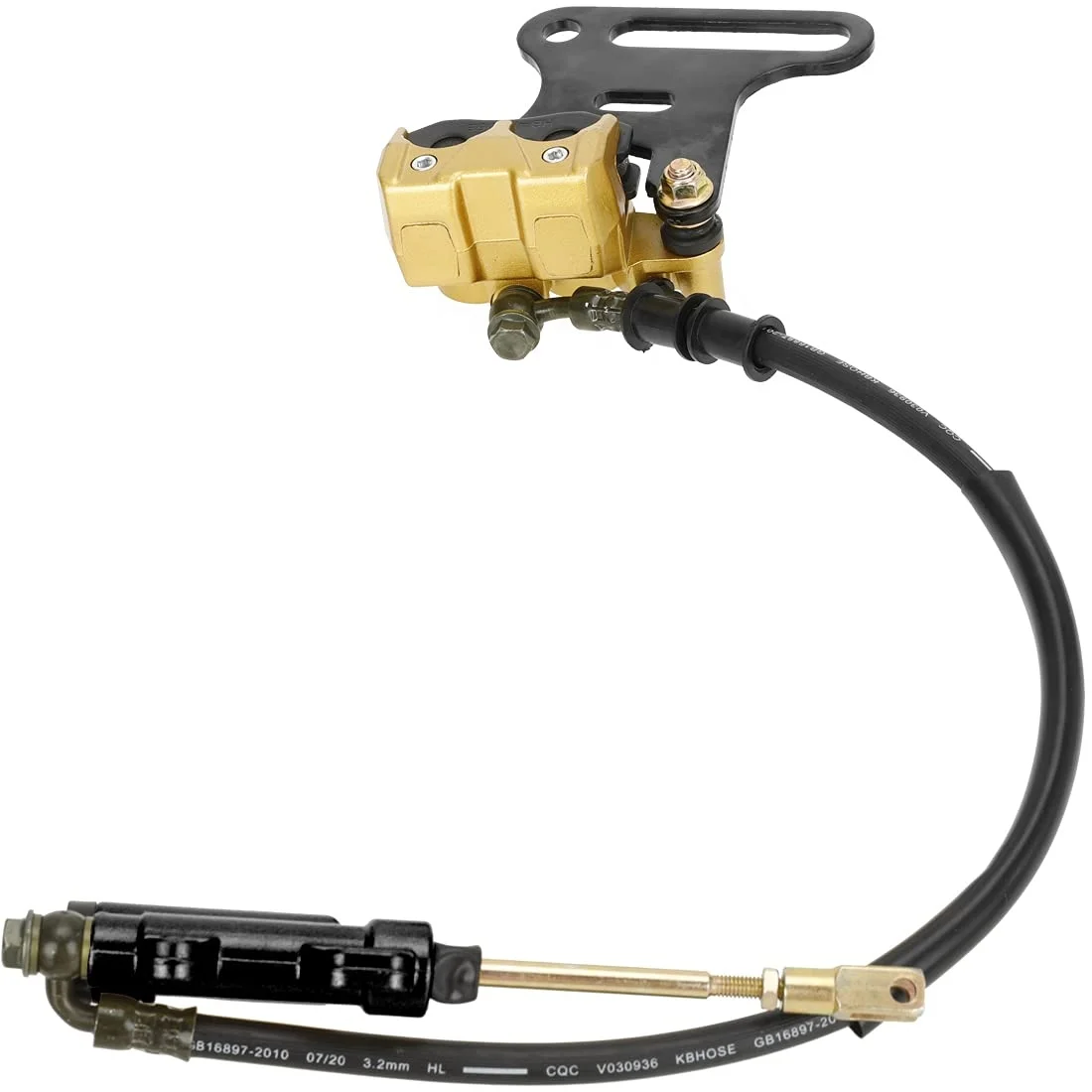 HIAORS Rear Foot Disc Hydraulic Brake Master Cylinder Caliper kit for 70cc 90cc 110cc 125cc 140cc 150cc Chinese Pit Dirt Bike