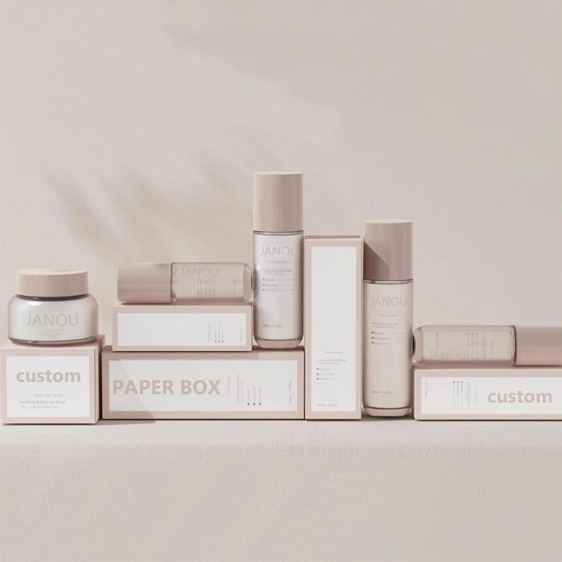 Customized Cosmetic Packaging Skin Care Bottle Set 15ml 100ml 250ml Essence Lotion PETG Bottle