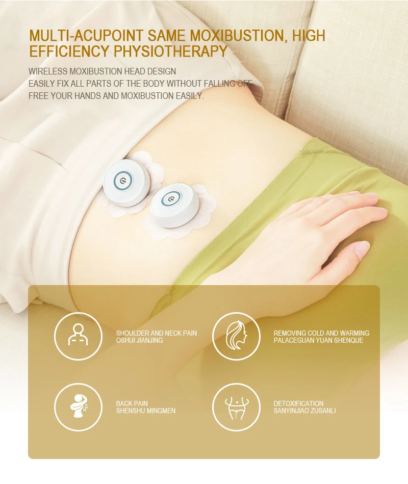 New Arrivals Smokeless Moxibustion Therapy Device Patch Box Home Use Electric Moxibustion Machine