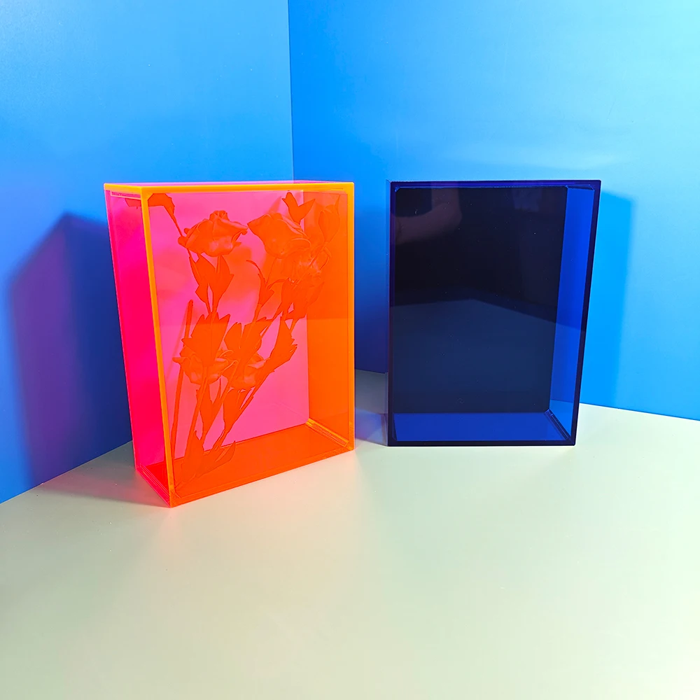wholesale price custom colorful acrylic display case box