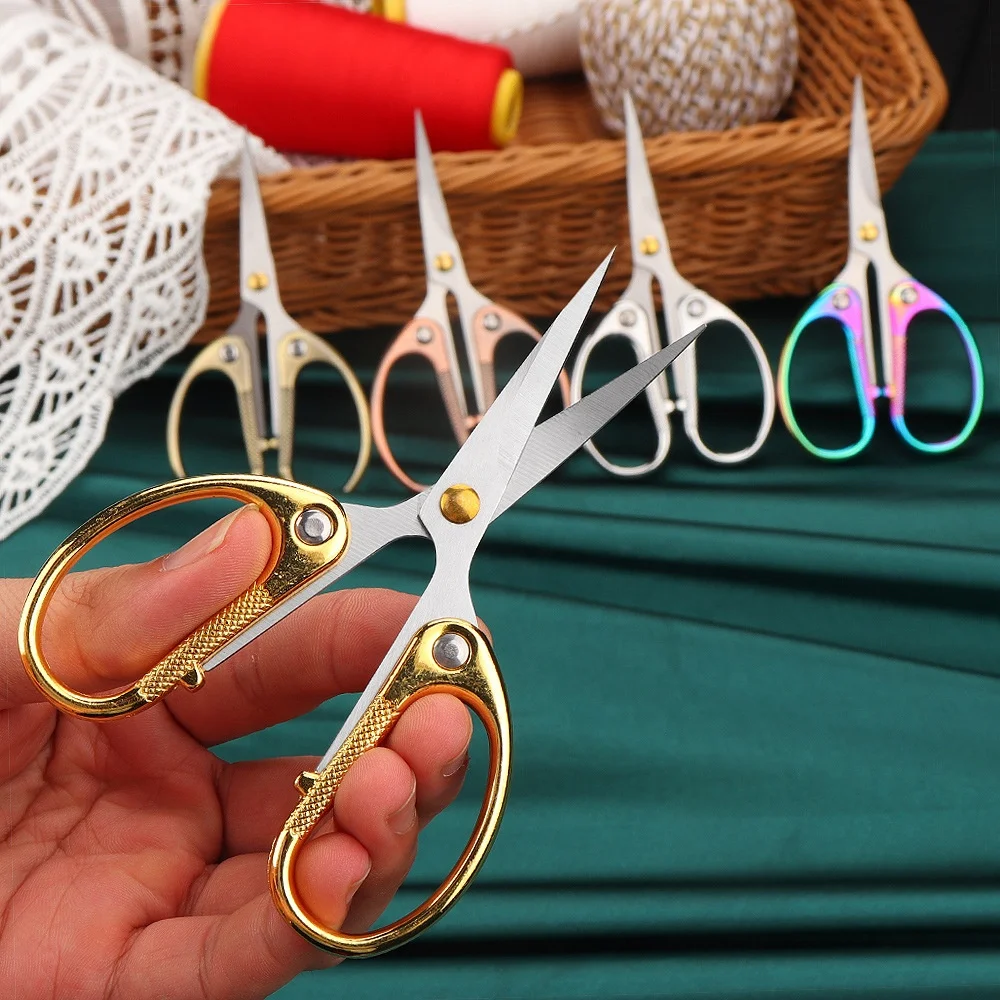 Scissors Sewing Thread Scissors Stainless Steel Cutting Scissors For Tailor Clothes Fabric Hair Handmade Home Accessories
