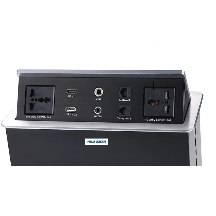 Morden Style Electrical Outlet Multiple Switch Strip Port Electric With Usb Table Power Socket