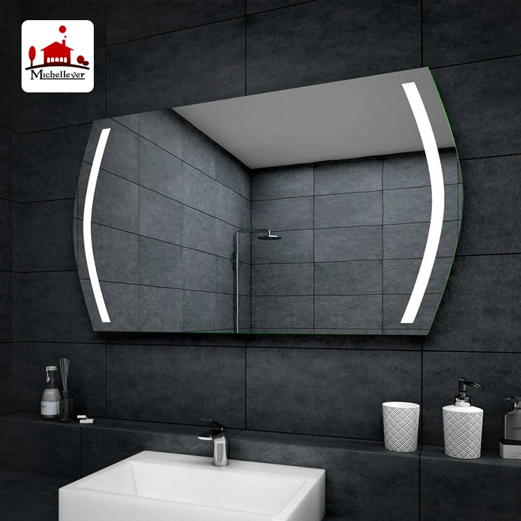 irregular shaped sri lanka luxury bathroom decor mirror hotel home center led bathroom smart vanity backlit lighted mirror