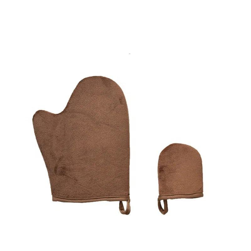 Waterproof Tanning Oil Glove Sunless Tanning Applicator Body Flocking Mitts Essential Oiling Tool Sunbathing Glove Applicator