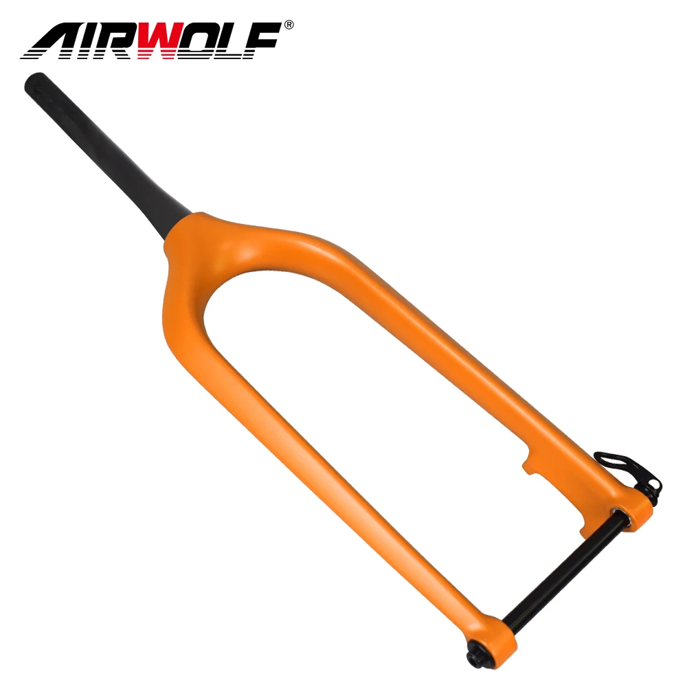 Fatbike Snow 5.0 Tire Bicycle Fork Carbon Fiber Rigid Fork Thru Axle 150*15MM Disc Brake 26 Inch Fork