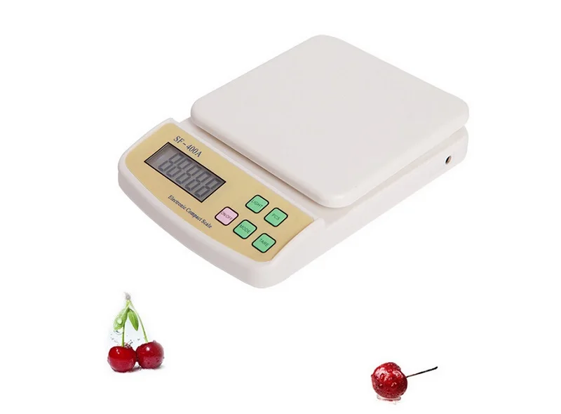 Battery Charging Backlit Rechargeable Digital Food Weighing Scale Compact Kitchen Scales Four-point Type OEM Pattern SF-400A