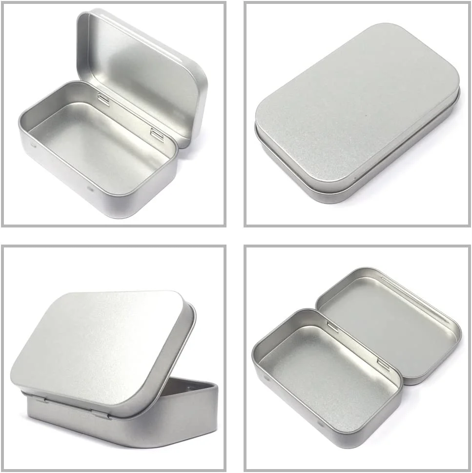 hot sale custom metal box rectangle case metal packaging multifunction food grade tin container