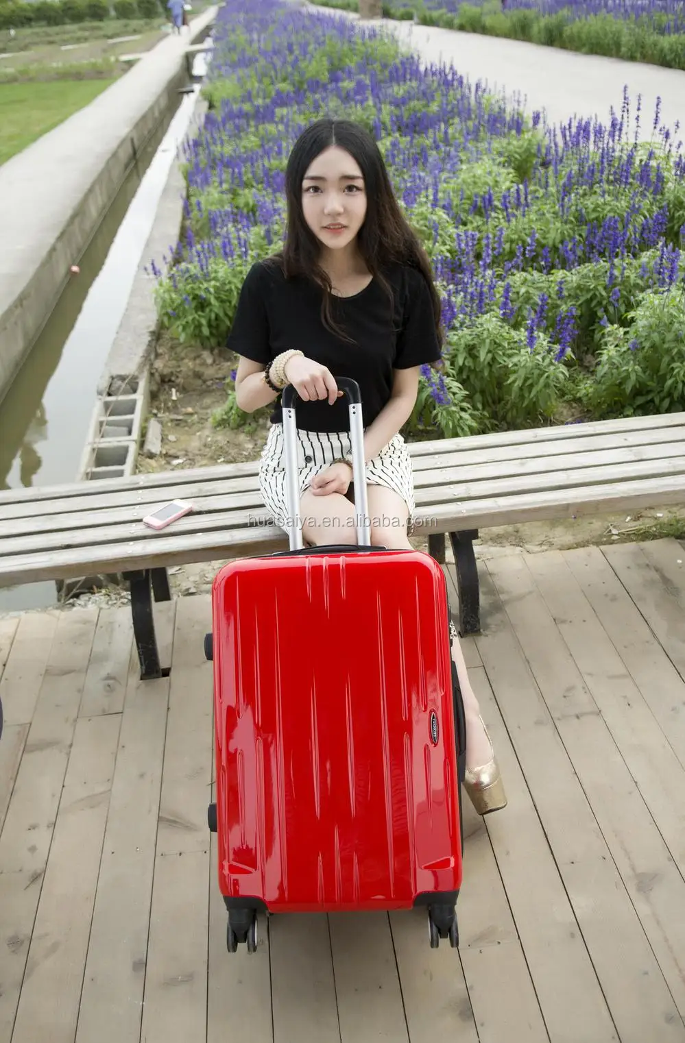 China Factory 3PCS Set ABS PC Hard Shell Trolley Case, Luggage, Bags&Cases