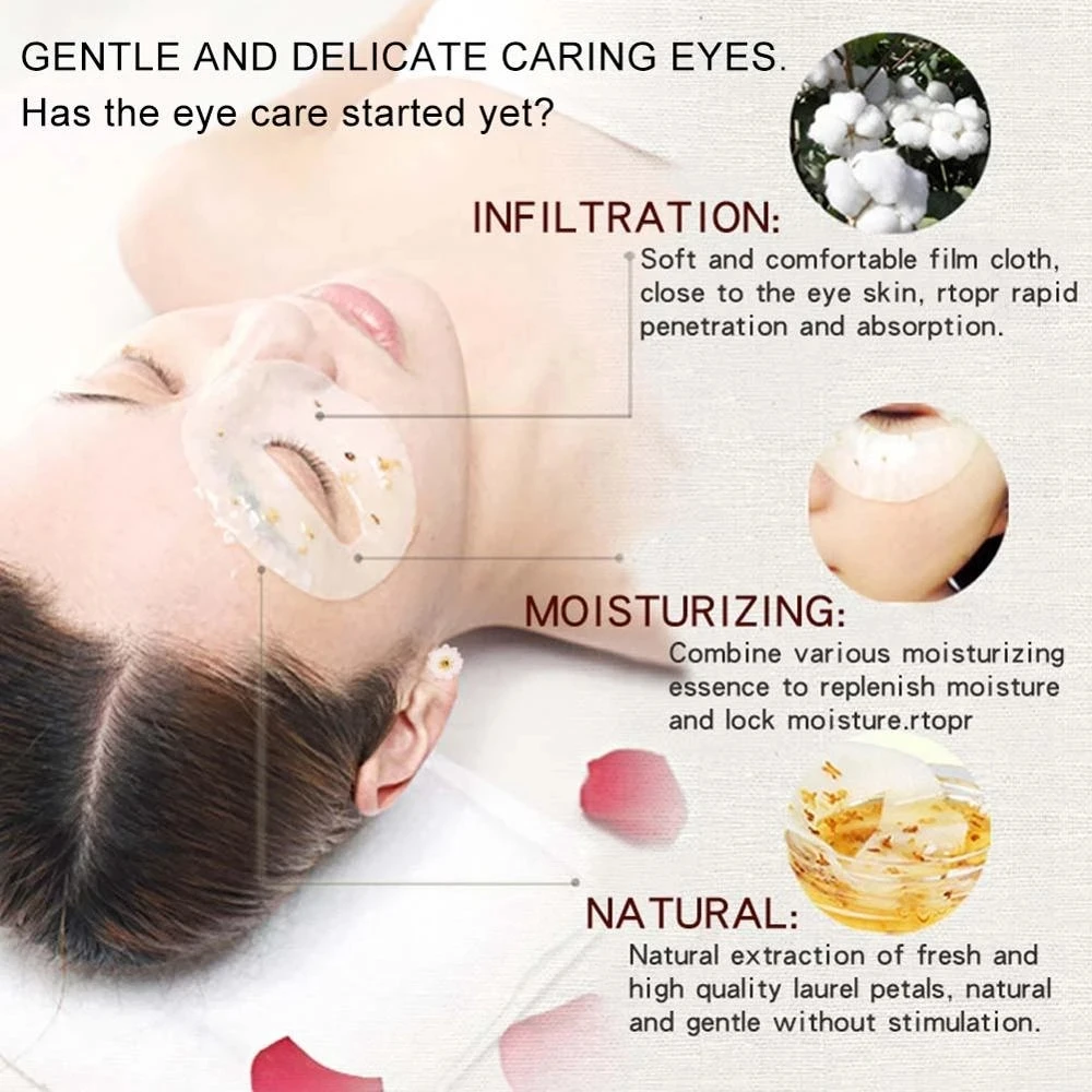 RtopR Eye Mask 40Pcs/Box Golden Osmanthus Bright Nourishing Skin Care Remove Dark Circles Anti Age Bag Eye Wrinkle