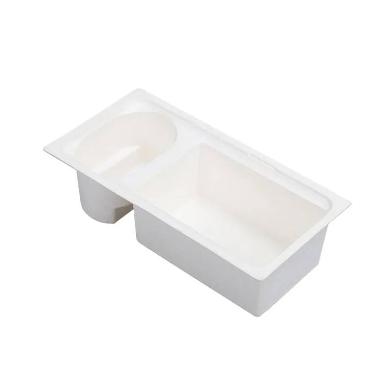 Top Quality 100% Eco-friendly Recyclable Biodegradable Protective Customized Moulded Pulp White Bagasse Pulp Packaging