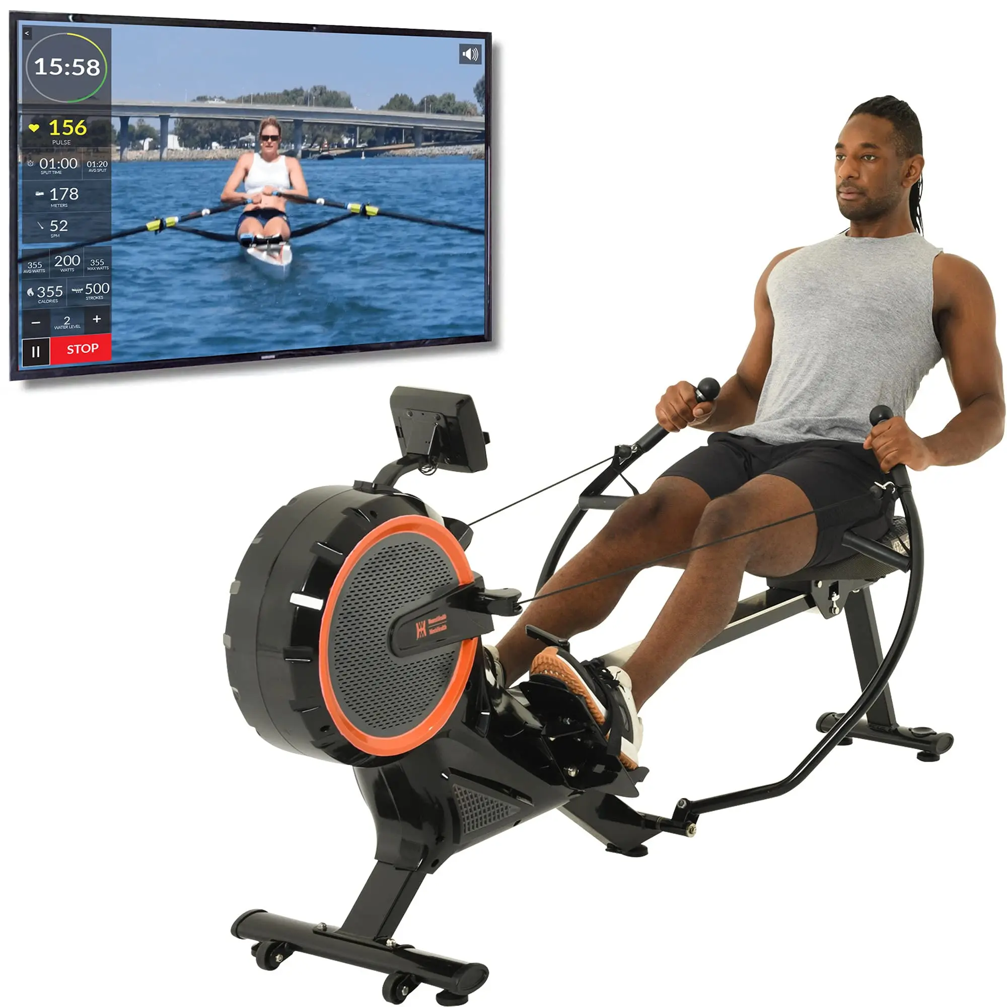 Magnetron Rowing Machine Commercial Household Indoor Rowing Machine Magnetic Rowing Machine