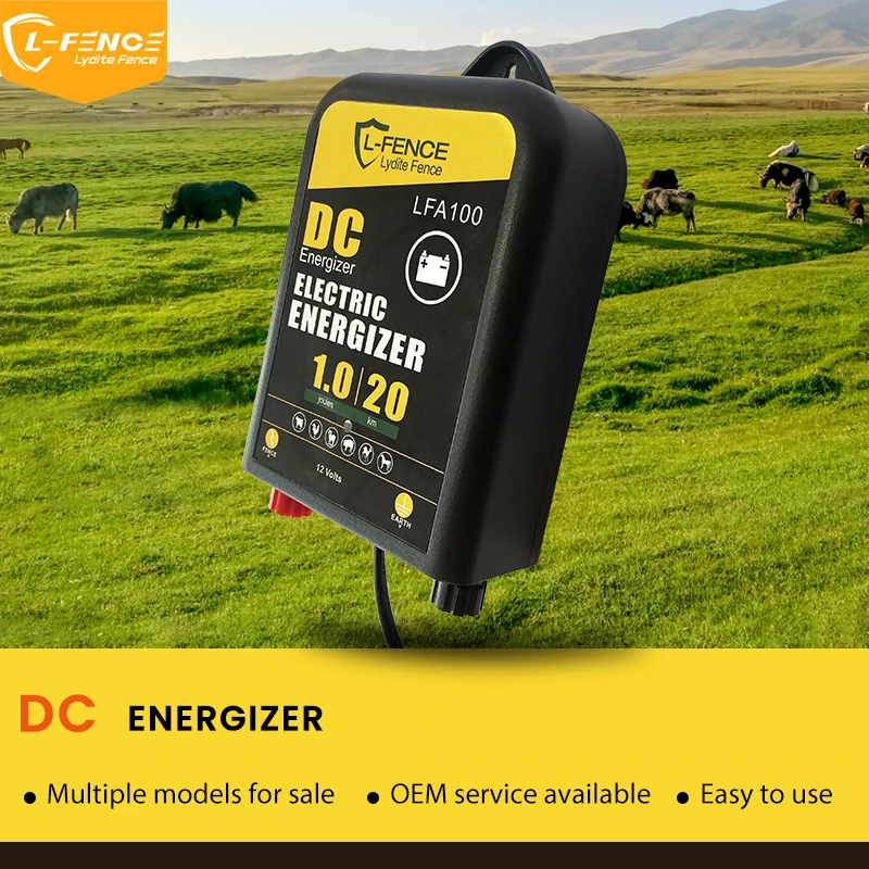 Lydite 1J 20KM fence DC energizers farm waterproof electric impulse fence energizer