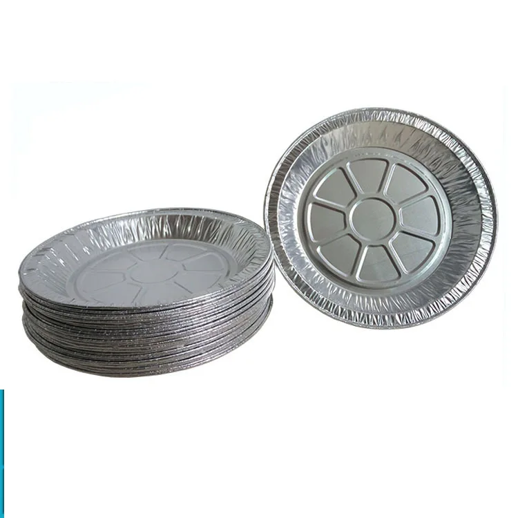 2020 новый дизайн, оптовая продажа, Ланч-бокс для пиццы, безопасные и термостойкие круглые контейнеры из алюминиевой фольги
