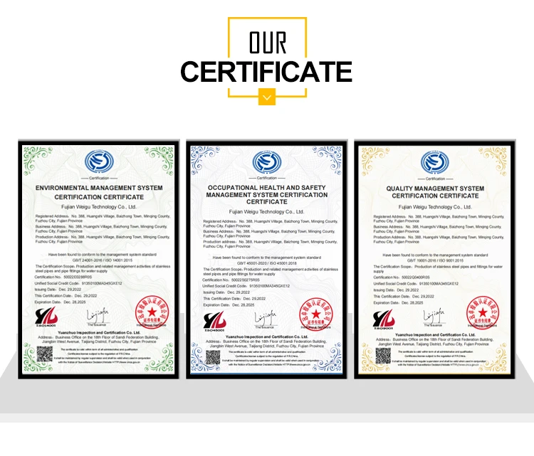 Wholesale Ecost 304 Stainless Steel Female Equal Tee Fittings Steel Construction Fittings