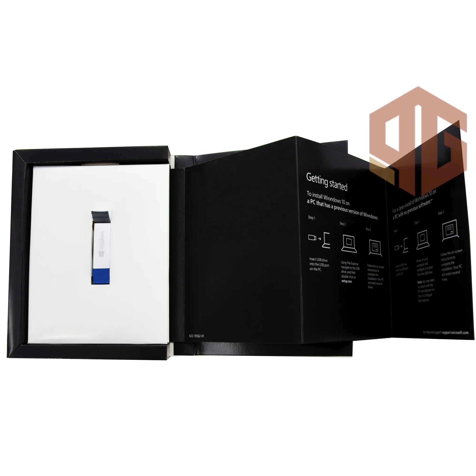 Hot sale 100% online activation Genuine Winndows 10 Pro usb box winndows 10 professional flash drive winn 10 pro key