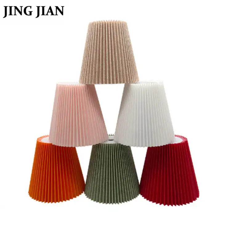 New Design Modern White Green Red Table Lamp Lantern Style Fabric Shade Desk Lamp Bedside Lampshade