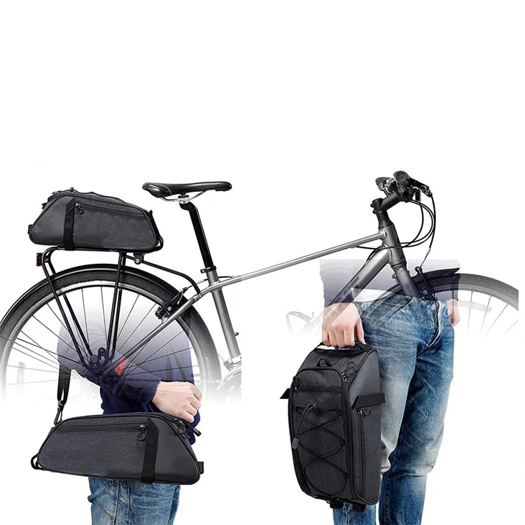 Cycling bike trunk mountain bicycle frame bag mobile phone waterproof oxford cycling storage rack rear seat carrier bag