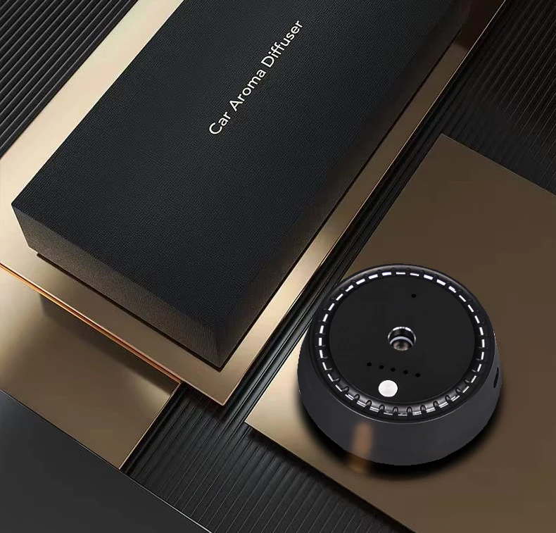 Creative Gift Car Perfume Diffuser Ultrasonic Nano Atomization Car Air Fresher Perfume