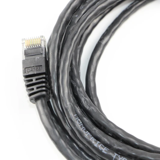 XXD promoting 10ft 24awg in stock CAT5E UTP Black patch cord cable with rj45