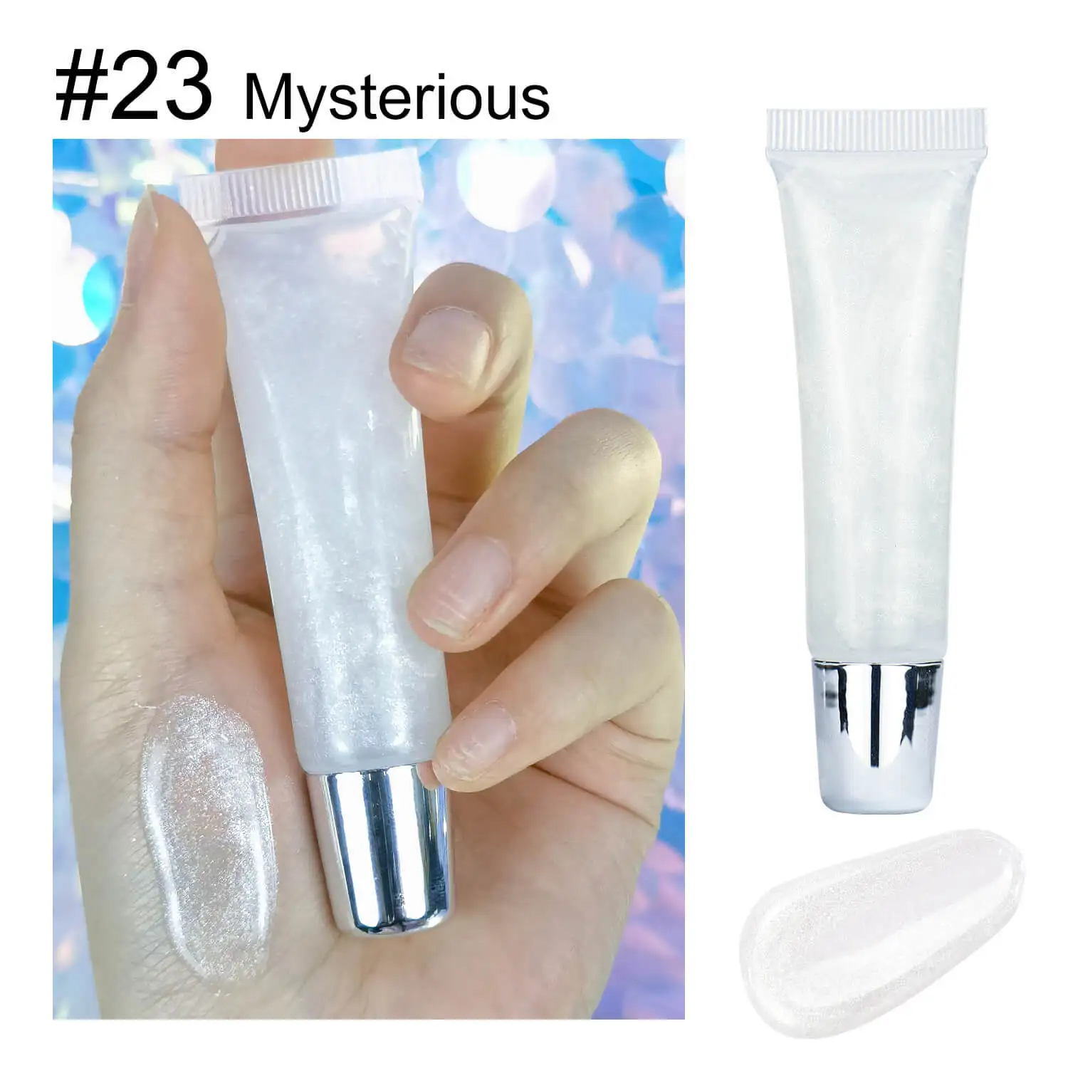 Shiny Glitter Lip Gloss Wholesale Bulk Vegan Plumper Lipgloss With Soft Squeeze Tube