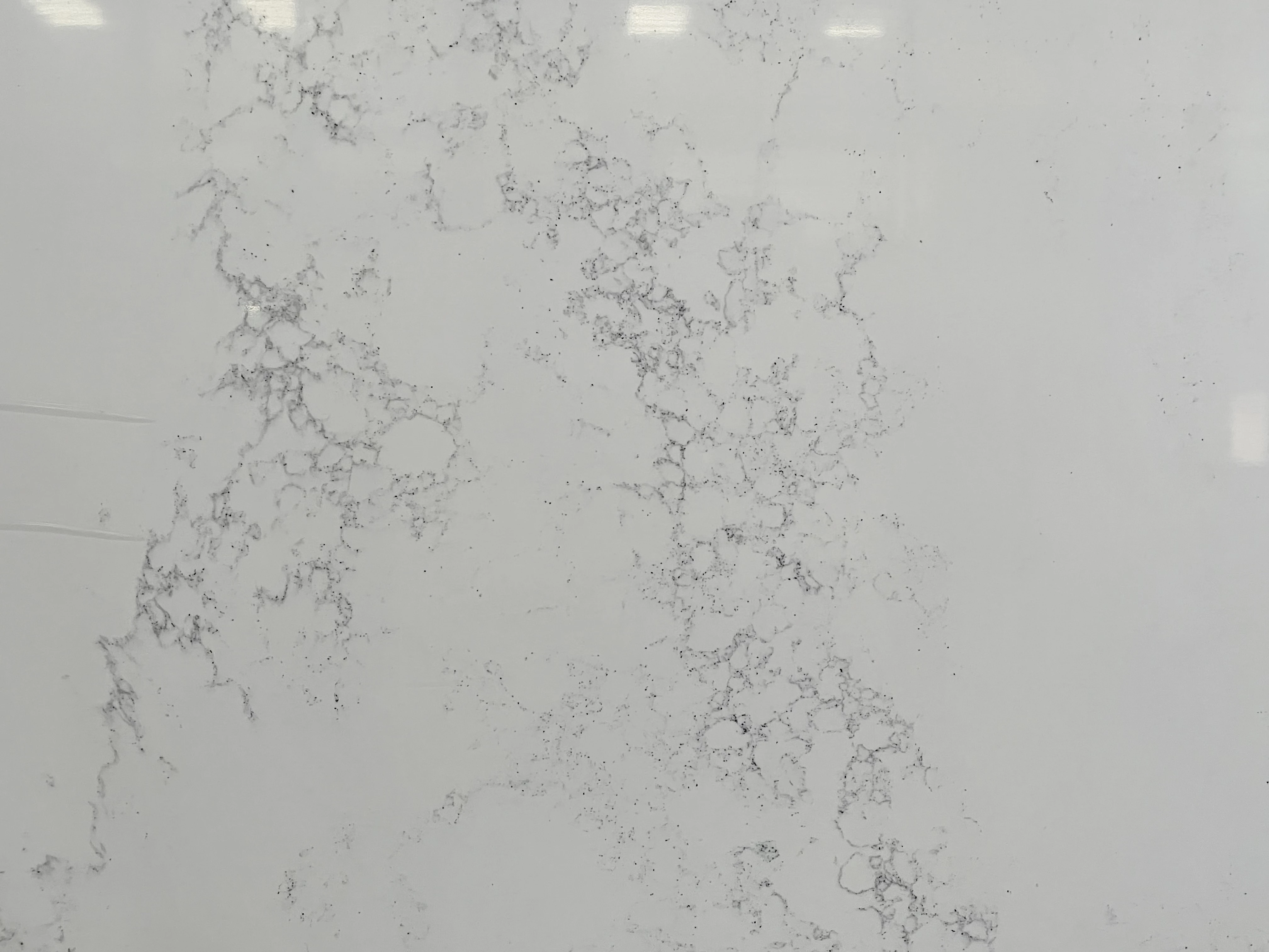 Marble Style Quartz Artificial Stone White Calacatta Quartz Slab  Artificial Quartz Stone Slab Big Size Floor Tile