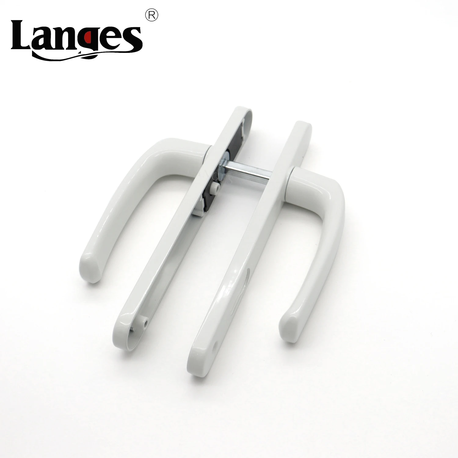 White Aluminum Alloy Entrance Keyed Deadbolt Mortise Lock Door Lever Handle set