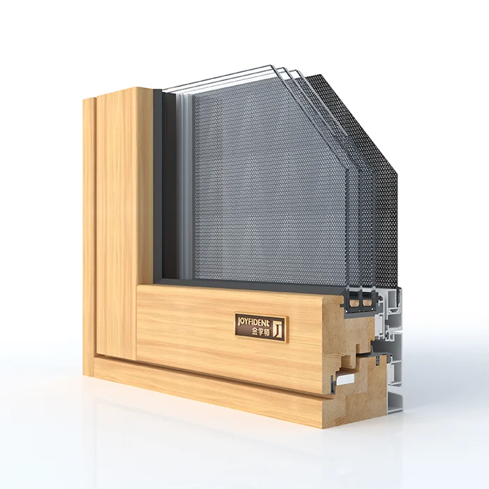 Joyfident windows wood with aluminum cladchinese manufacture wood frame windows with aluminum cladding wood aluminum windows