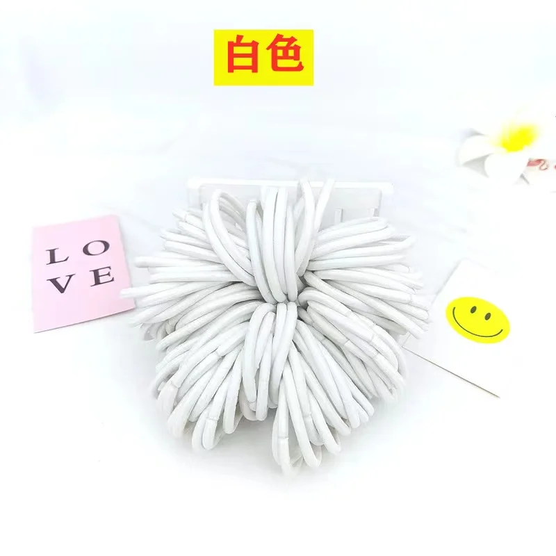 Wholesale 4mm Thickness High Elastic Rubber Hair Bands DIY Mix Colors Rubber Band For Women Hair Accessories