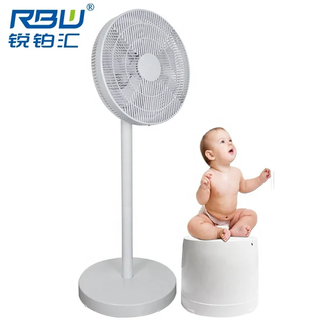 New arrival adjustable height WIFI function floor standing 12 volt dc fans