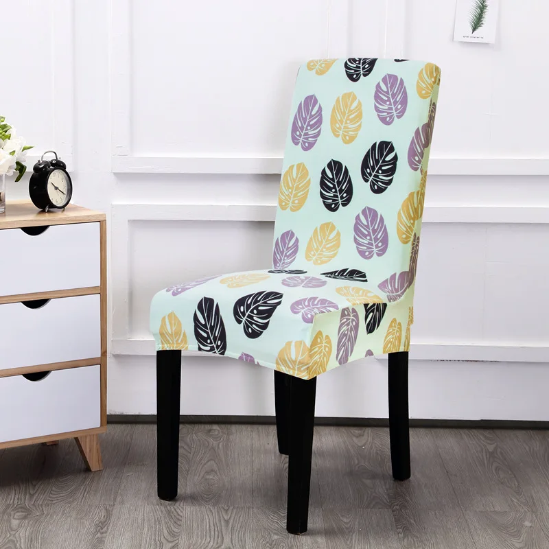 Wholesale Spandex Stretch Washable Chair Cover Elasted Fitted Dining Room Chair Cover