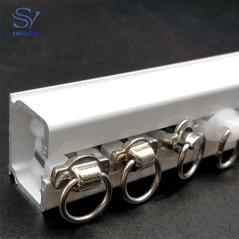 Custom Made In China Home Modern Simple Square Aluminum Alloy Flexible Curtain Track Square Aluminum Profile F590