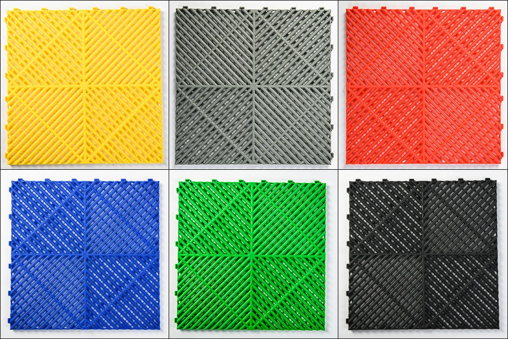 Car Wash Grille Shop Plastic Car Floor Drain Car Wash Yard Splicing Grid Anti slip Pad Floor