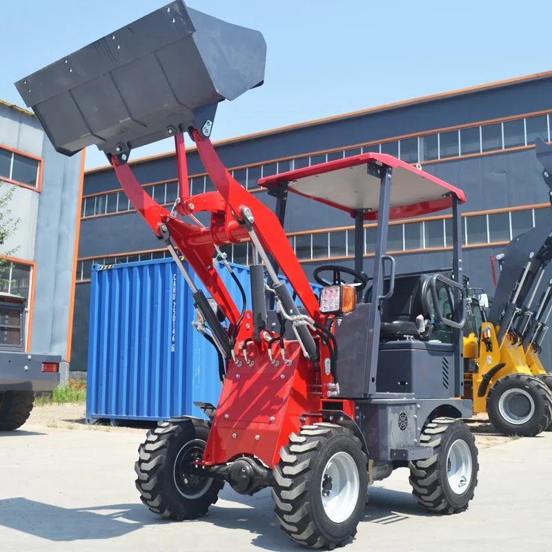 Mini Electric Wheel Loader with Various Accessories CE JX906E 0.6t battery powered operated electric Tractor best price