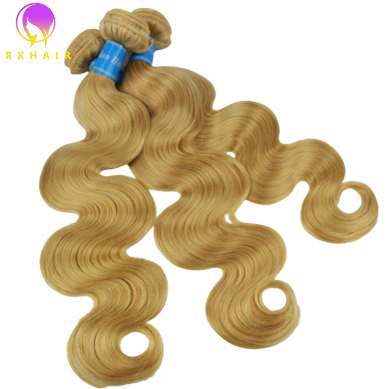 
Brazilian hair blonde raw virgin human hair cuticle aligned 613 bundles with frontal Virgin Cuticle 10A Hair Bundles 