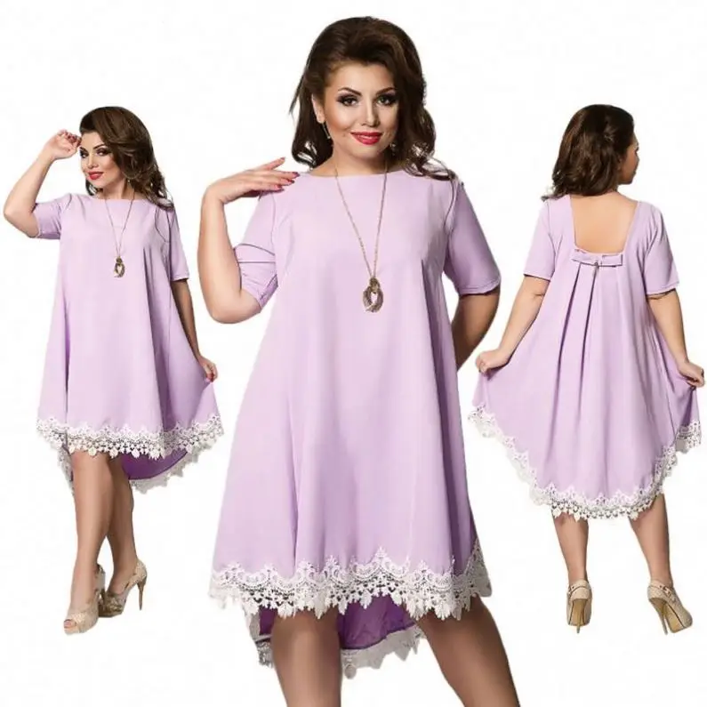 2020 New fashion plus size women clothing fat women dresses