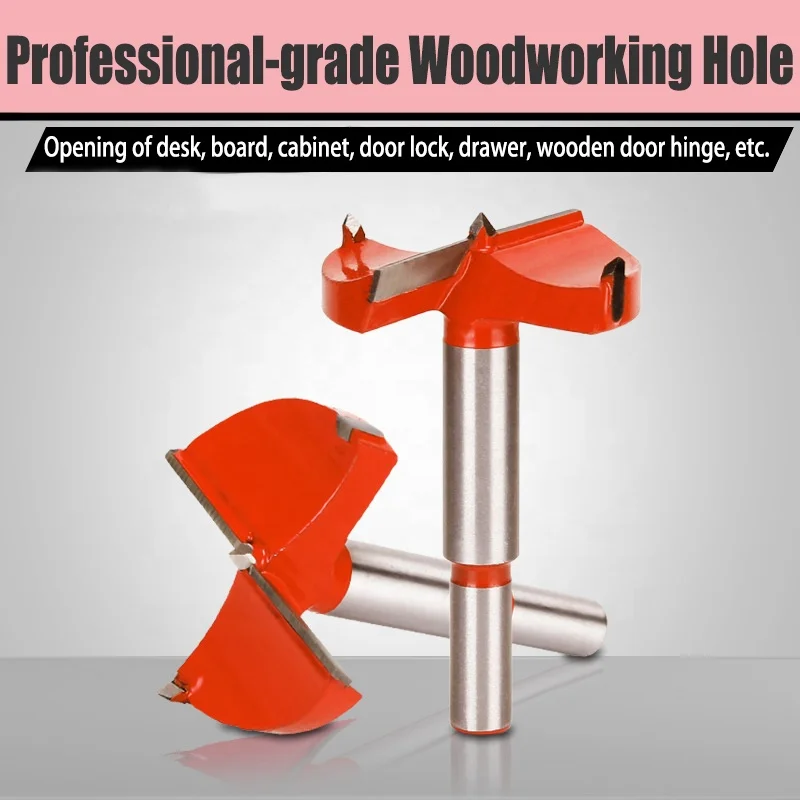 Tct Size 15-60mm High Quality Woodworking Tools Tungsten Carbide Cutting Hinge Boring Drill Bit Hole Saw for Wood